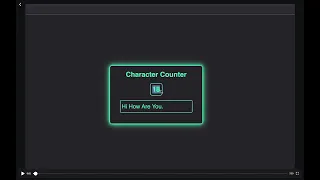 Character Counter using html css javaScript Byte Catalyst