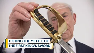 testing swords for the kings coronation with the godfather of sword