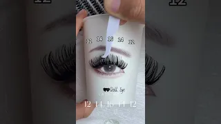 Doll eye lash map tutorial