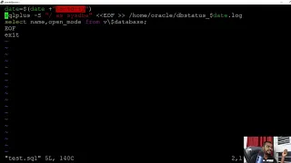 Connect to SQLPlus Utility using shell script - live
