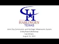 Joint City Commission and Harlingen Waterworks System Utility Board Workshop - 2022