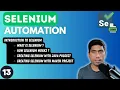 - Introduction and getting started with Selenium Java