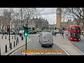 London Landmarks Traffic Bus Route 24 from Southwest to Northwest Upper Deck Point-of-view