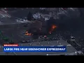 Chopper 7 over large fire on Chicago s West Side