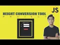 JAVASCRIPT Course Project Based Learning - Height Conversion Tool Using Javascript Project