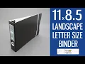 11 x 8 5 Landscape Letter Size Binder Keepfiling