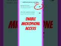 Download Lagu How to turn on microphone access on Android? #shortsfeed #shorts #trending #microphone