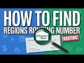 How to Find Regions Routing Number Routing
