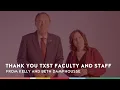 Thank you TXST Faculty and Staff