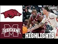 Arkansas Razorbacks vs Mississippi State Bulldogs ESPN College Basketball