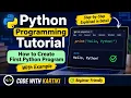 Python Programming Tutorial How to Create First Python Program Explained in Detail With Example