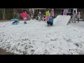 Houston family buys snow machine and the block goes wild