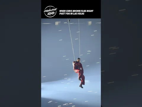 When Chris Brown flies right past you in Las Vegas