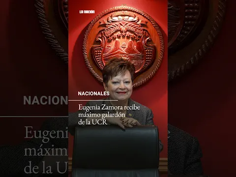 Eugenia Zamora recibe máximo galardón de la UCR