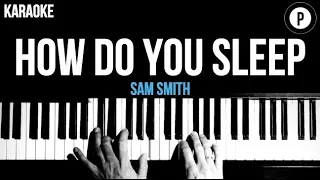 Sam Smith - How Do You Sleep Karaoke Piano Acoustic Cover Instrumental Lyrics