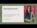 Operating Systems Lecture Priority Preemptive CPU Scheduling
