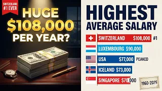 Highest Average Salary by Country 1960-2026 Switzerland 108 000 80 Higher Than Cambodia