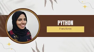 Python Tutorial For Beginners Functions