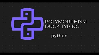 Polymorphism - Duck Typing python Python OOPS Series