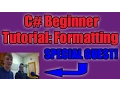 C For Beginners Introducing Formatting and Math Methods