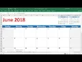 How To Create a Calendar In Excel 2016 - VERY EASY