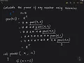 Power of a number Recursion