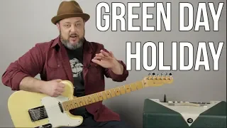 Download Green Day - Holiday  - Guitar Lesson (With Solo) MP3