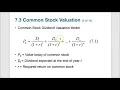 Chapter 7 - Stock Valuation