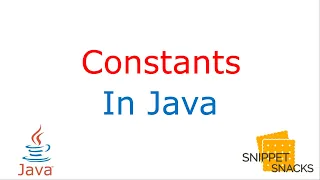 Constants in Java