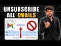 How to Unsubscribe from emails in Gmail - Delete all at once