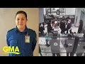 Heroic TSA officer saves baby from choking GMA
