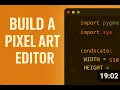 Build a Pixel Art Editor in Python with Pygame Full Tutorial Chill Music