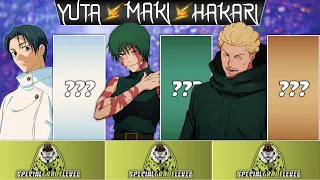 YUTA vs MAKI vs HAKARI Power Levels 2026 Jujutsu KAISEN