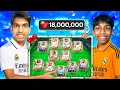 I Gifted My Brother a FULL REAL MADRID Squad - FC Mobile