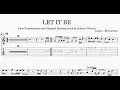 Let it be - sheet music with lead guitar