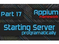 Start Appium Server Programmatically Advanced Appium Tutorial - 17 Java