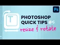 Download Lagu Photoshop Quick Tips 5: How To Resize \u0026 Rotate Image #shorts