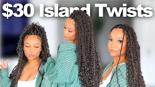 30 Boho Island Twist Crochet Braids on Natural Hair Easy Install w Amazon Hair