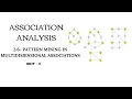 3 6 - Pattern Mining in multidimensional association in data mining