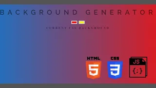 Free Background Generator Project in HTML CSS JavaScript