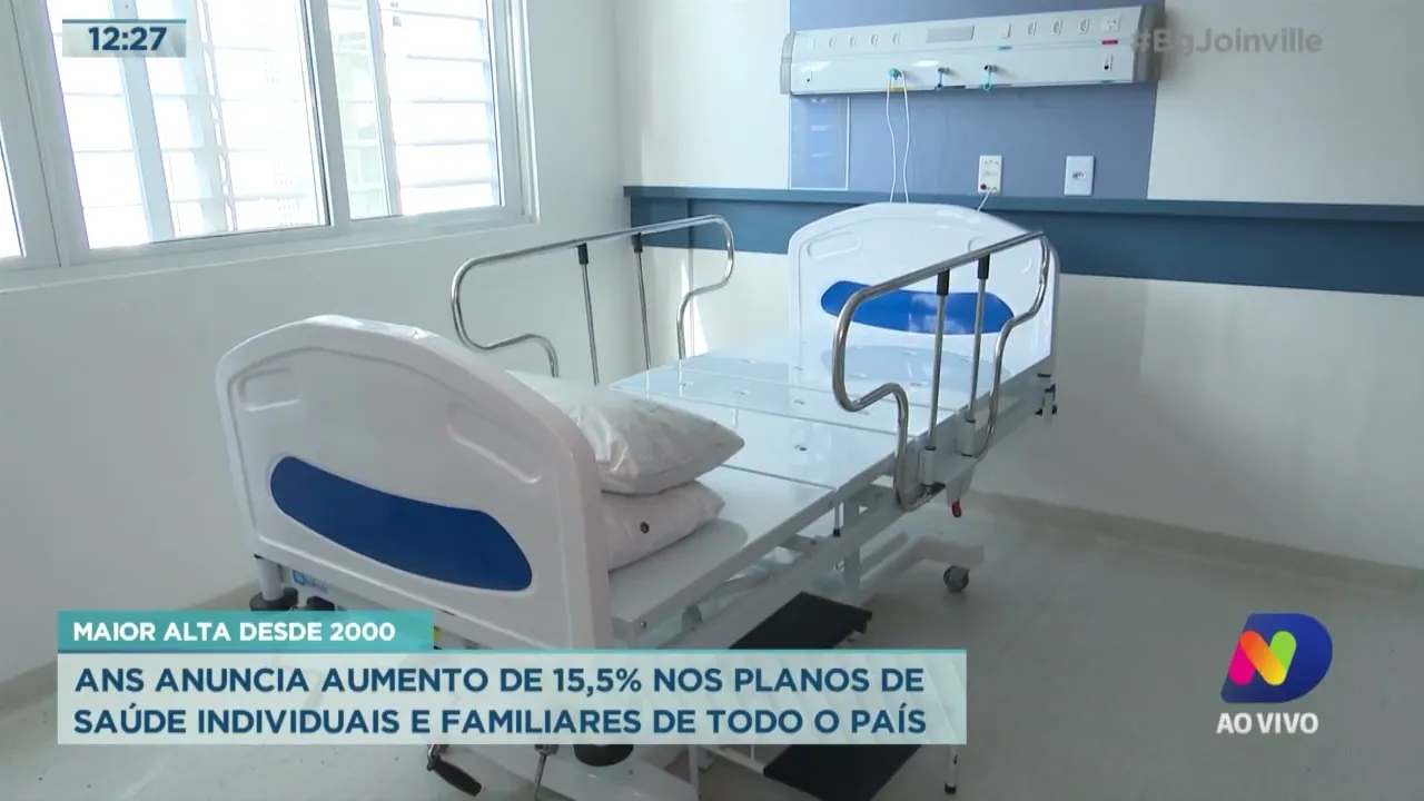 ANS anuncia aumento de 15,5% nos planos de saúde individuais e familiares de todo o país.