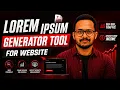 Create a Free Lorem Ipsum Generator Tool Website Drive Organic Traffic