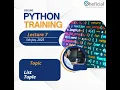 Lec 7 Python Data Structures Lists and Tuples Part 2