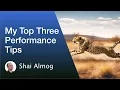 My Top Three Application Performance Tips