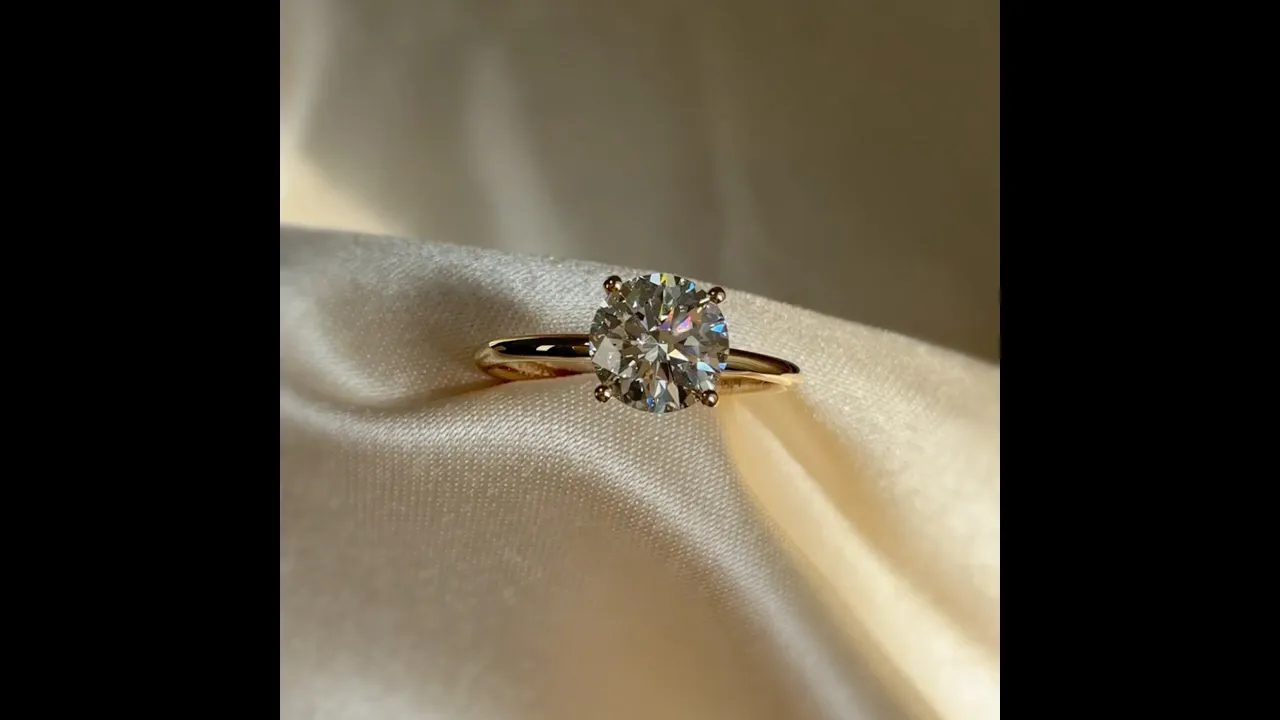Talia丨2CT Round Lab Grown Diamond Double Hidden Halo Ring