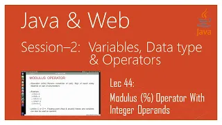 Java Arithmetic Operators Part 4 Modulus Operator With Integer Operands