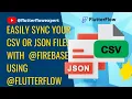 Easily Import Your CSV or JSON Files with Firebase Supabase Using FlutterFlow