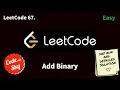 67 Add Binary LeetCode C Hindi