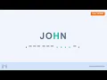 John in Morse code