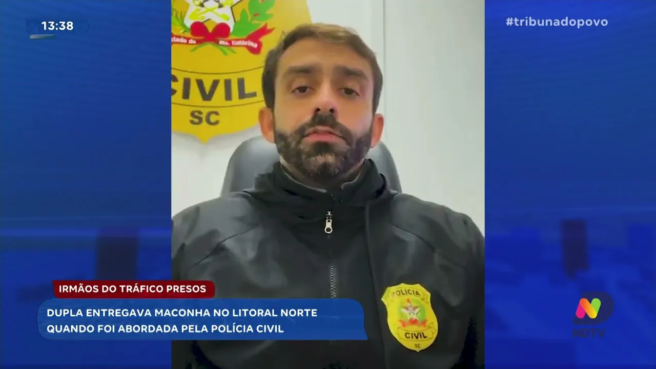 Polícia Civil prende irmãos do tráfico no Litoral Norte de SC